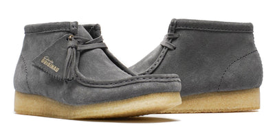 Clarks Originals Wallabee Boot Women's Grey/Blue Suede 26177718 — product view 2