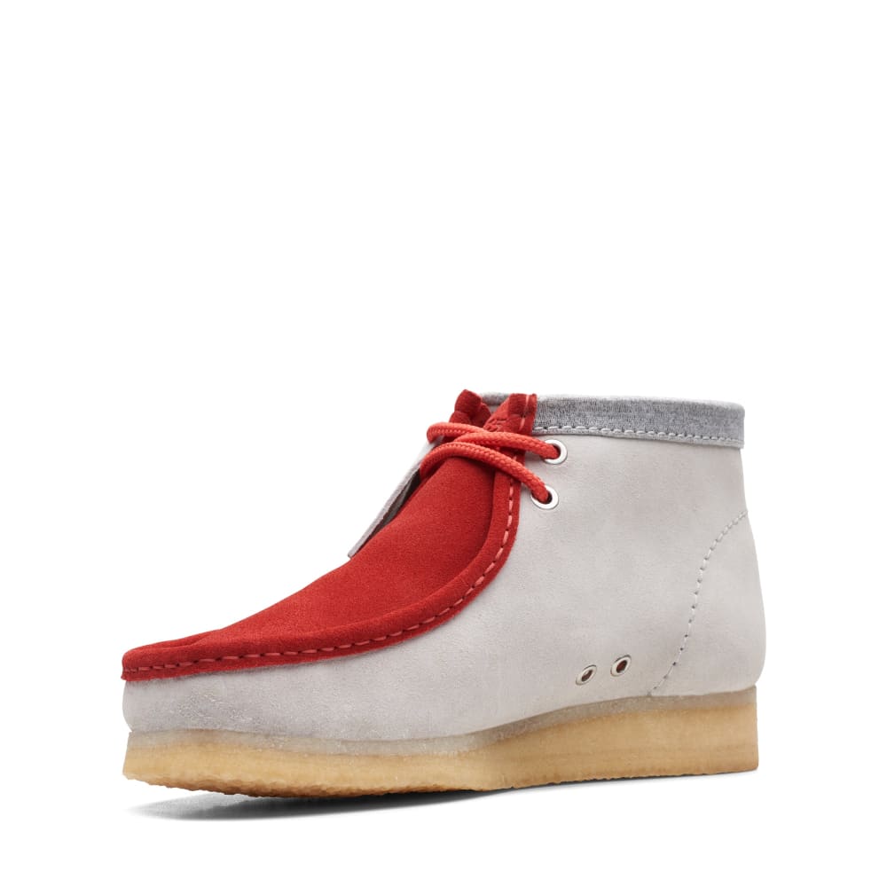 Clarks Originals Wallabee Boot VCY Men's Red and Gray Suede 26165076 — product view 4