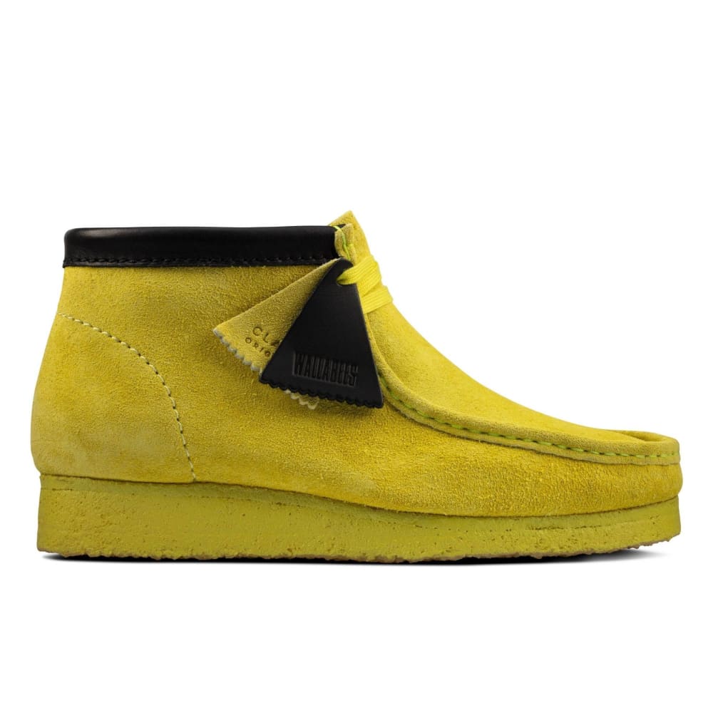 Clarks Originals Originals Wallabee Boots Men's Lime Yellow Suede 26162470
