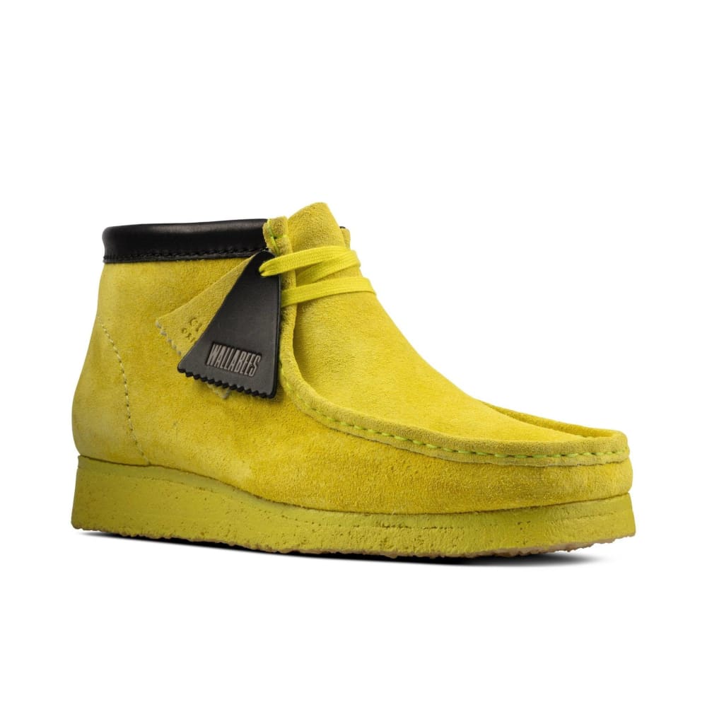 Clarks Originals Originals Wallabee Boots Men's Lime Yellow Suede 26162470