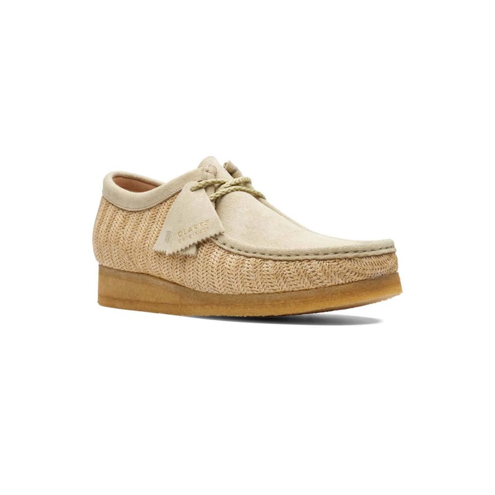 Clarks Originals Originals Wallabee Low Men's Natural Interest Raffia Textile 26165447