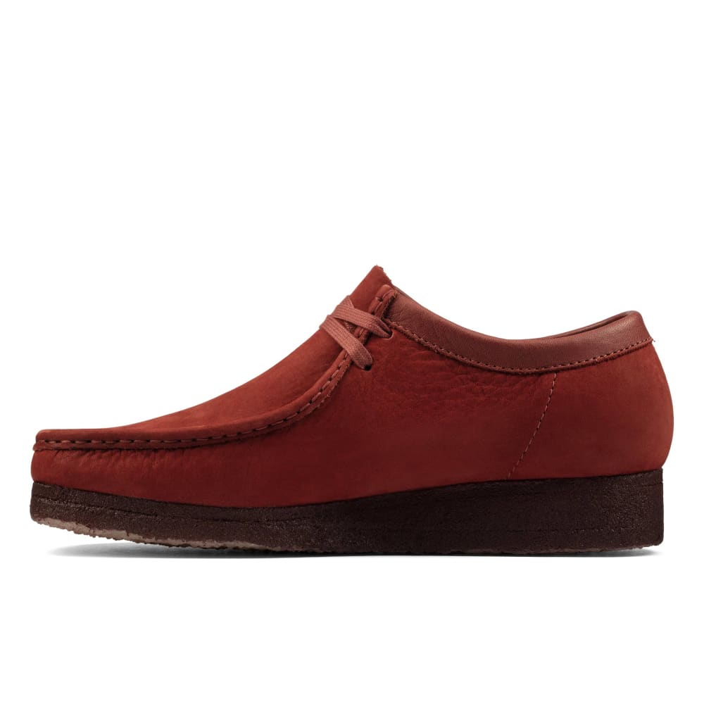 Clarks Originals Originals Wallabee Low Men’s Shoes – Burgundy Nubuck Suede – Style 26162550 – Elevated Street Classic