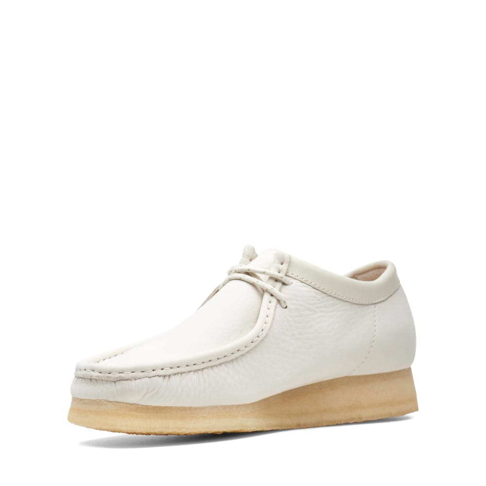 Clarks Originals Originals Wallabee Low Men’s Shoes – OffWhite Leather – Style 26166299