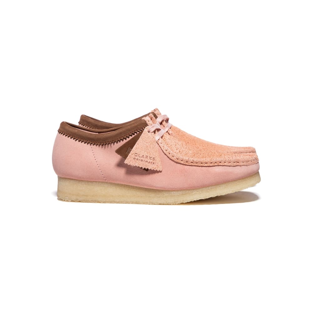 Clarks Originals Originals Wallabee Low Men’s Shoes – Pink Combi Suede – Style 26171990