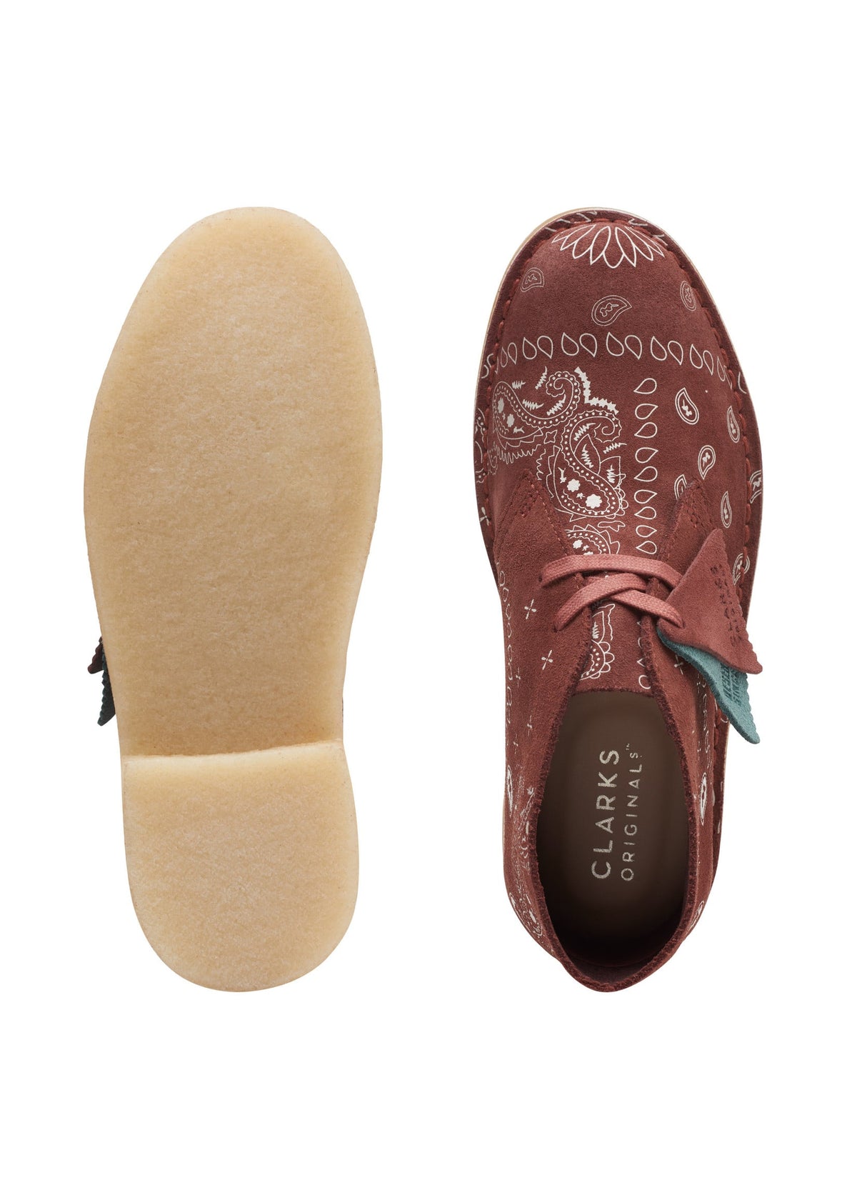 Clarks Originals Desert Boot Women's Brick Paisley 26168784 — product view 7