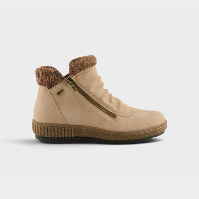 Cleora Light Beige boot, outer side official featured hero