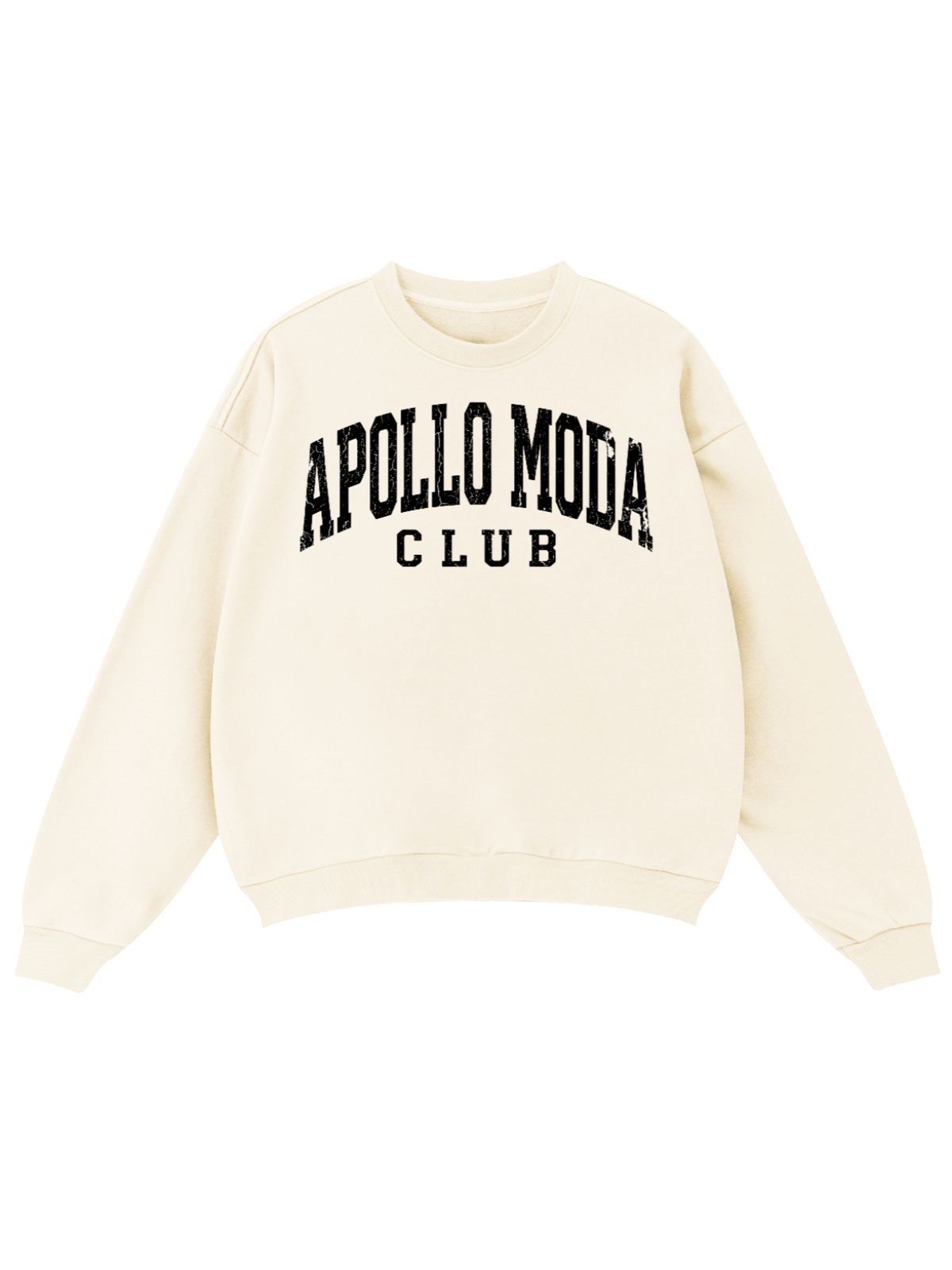 Apollo Moda  Club Collegiate Oversized Crewneck Sweatshirt – product view 2