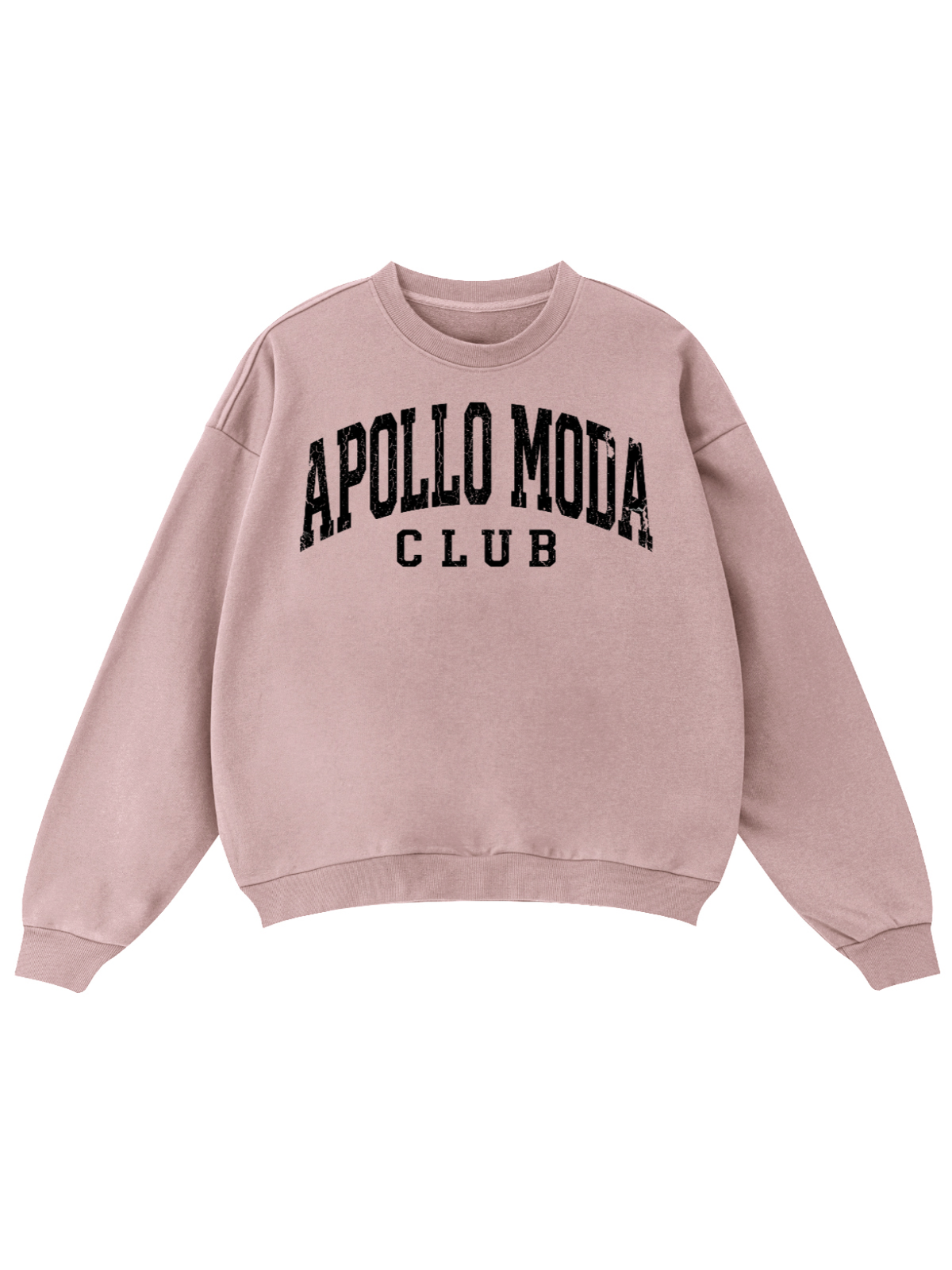 Apollo Moda  Club Collegiate Oversized Crewneck Sweatshirt – product view 2