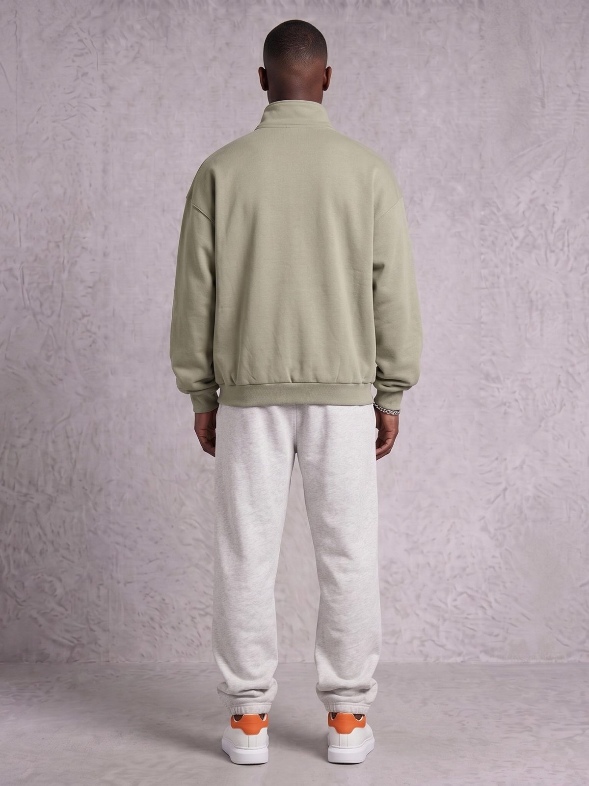Apollo Moda  Club Collegiate Oversized Full-Zip Sweatshirt – product view 5