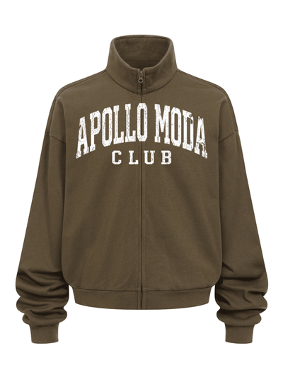 Club Collegiate Oversized Full-Zip Sweatshirt