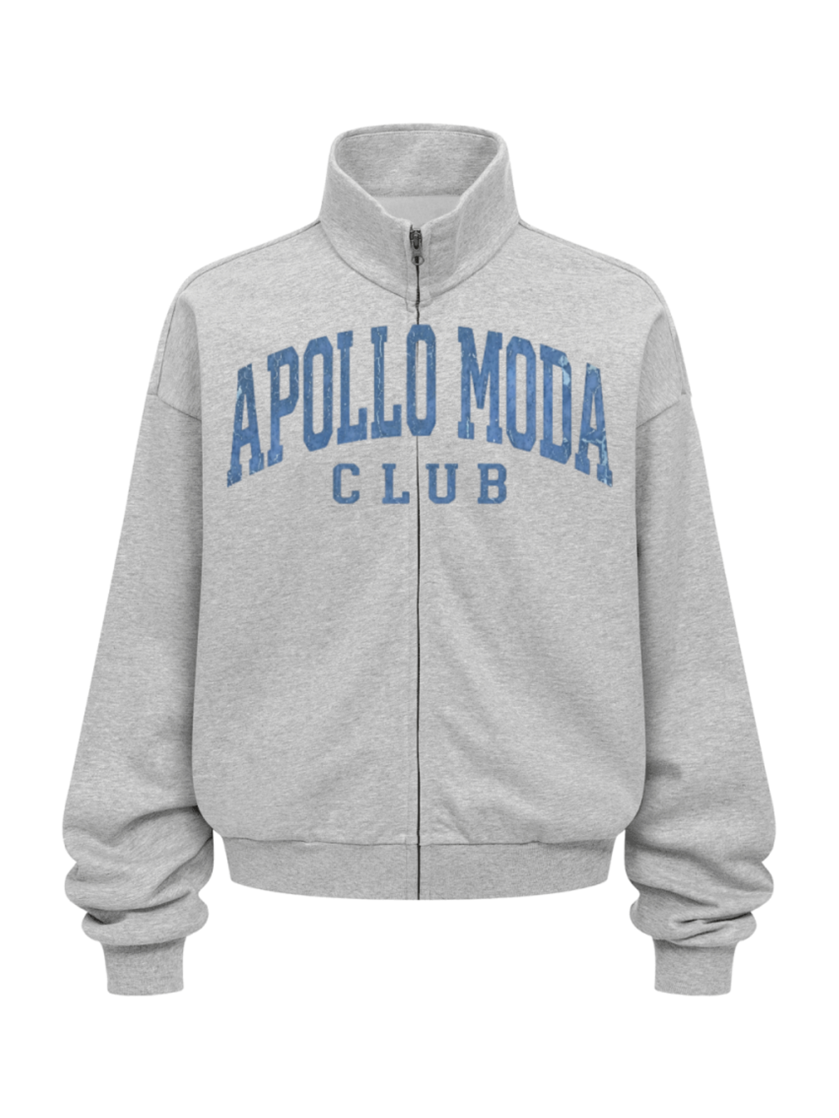 Apollo Moda  Club Collegiate Oversized Full-Zip Sweatshirt – product view 2