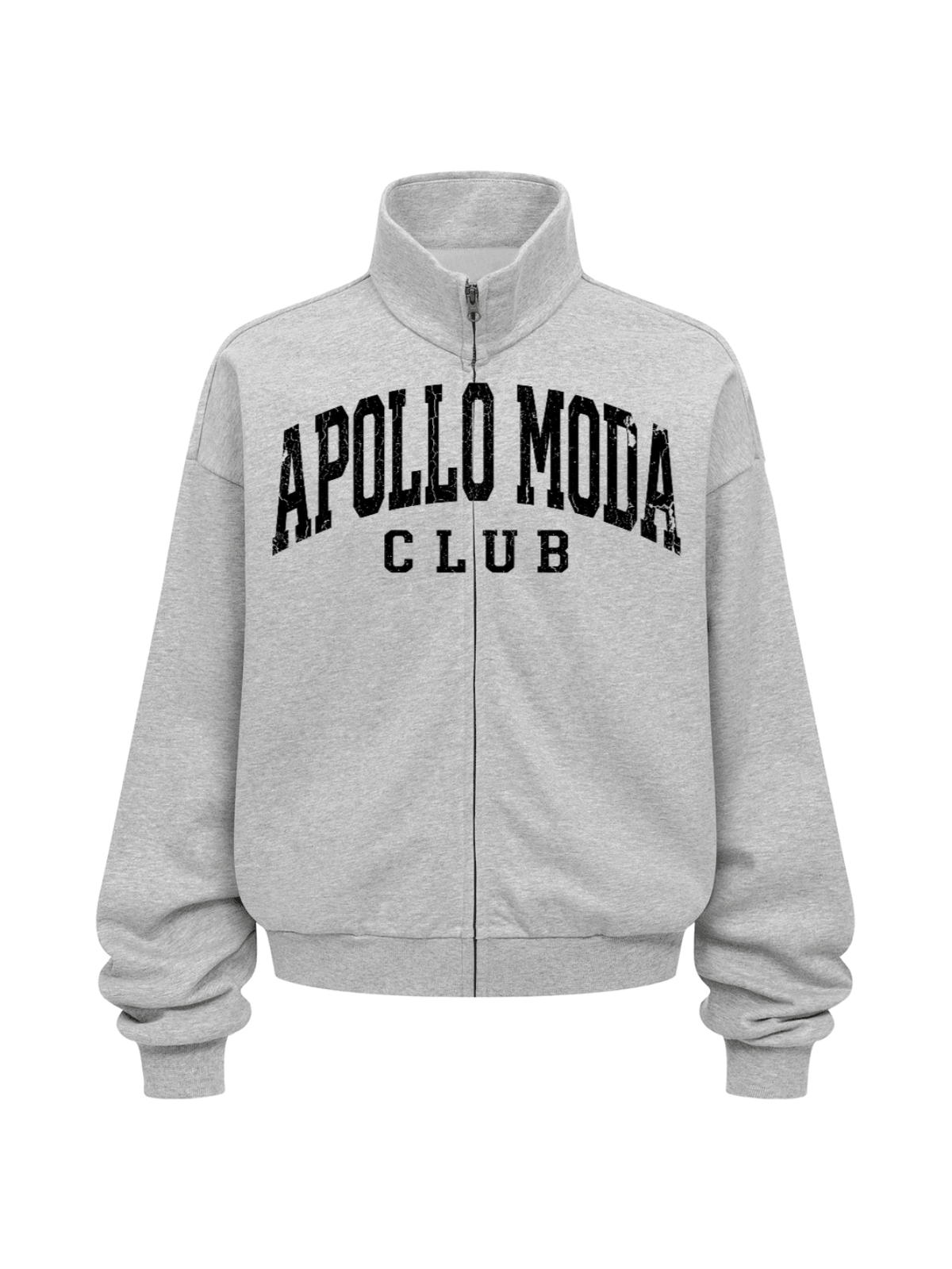Apollo Moda  Club Collegiate Oversized Full-Zip Sweatshirt – product view 2