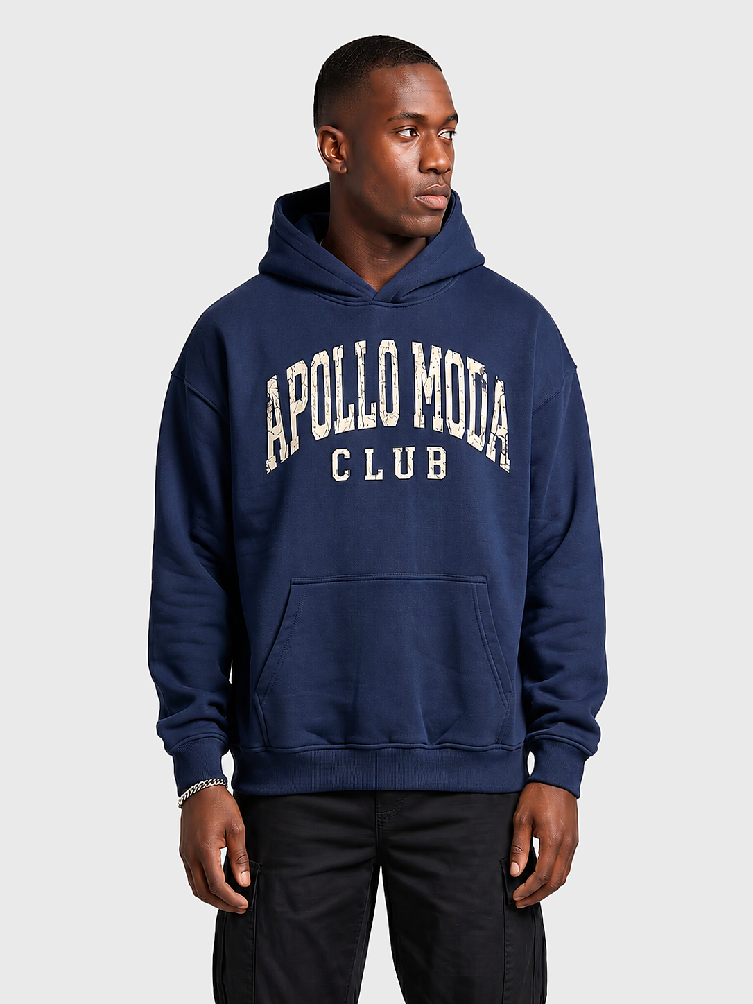 Apollo Moda  Club Collegiate Oversized Heavyweight Hoodie – main view