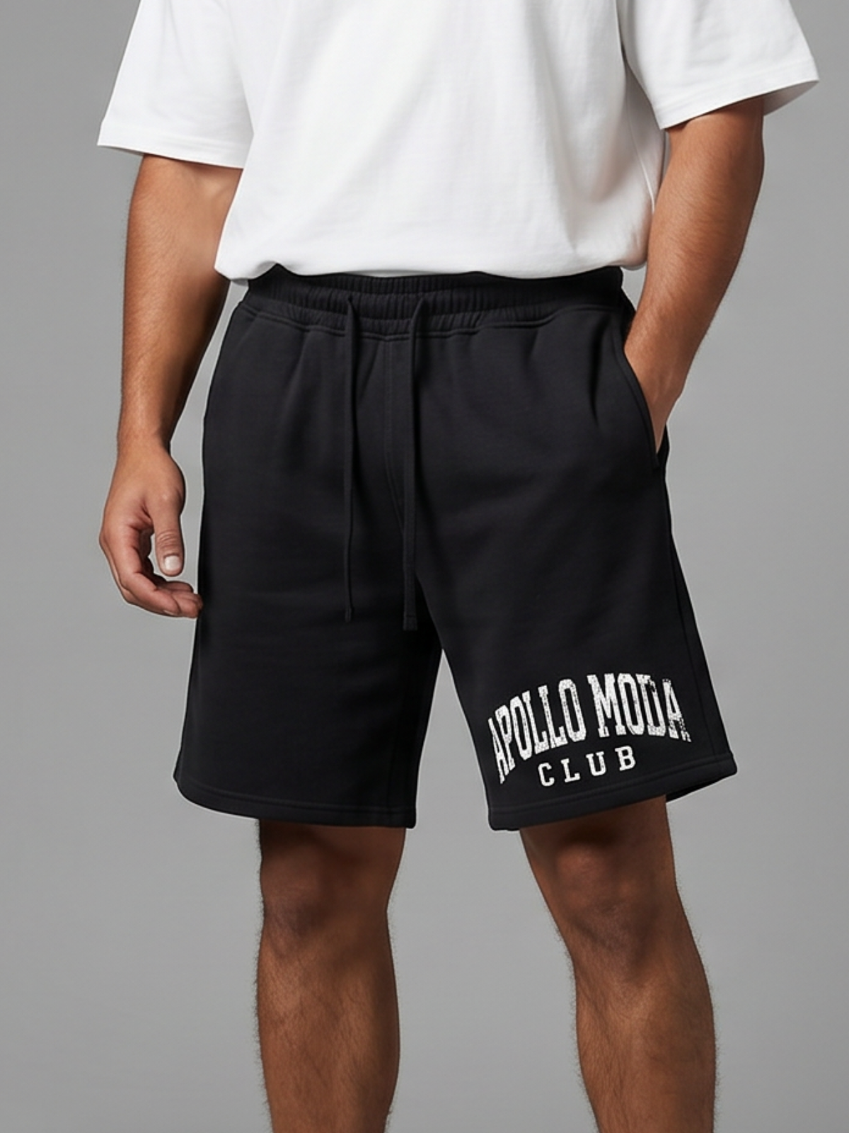 Apollo Moda  Club Collegiate Sweat Shorts – product view 4