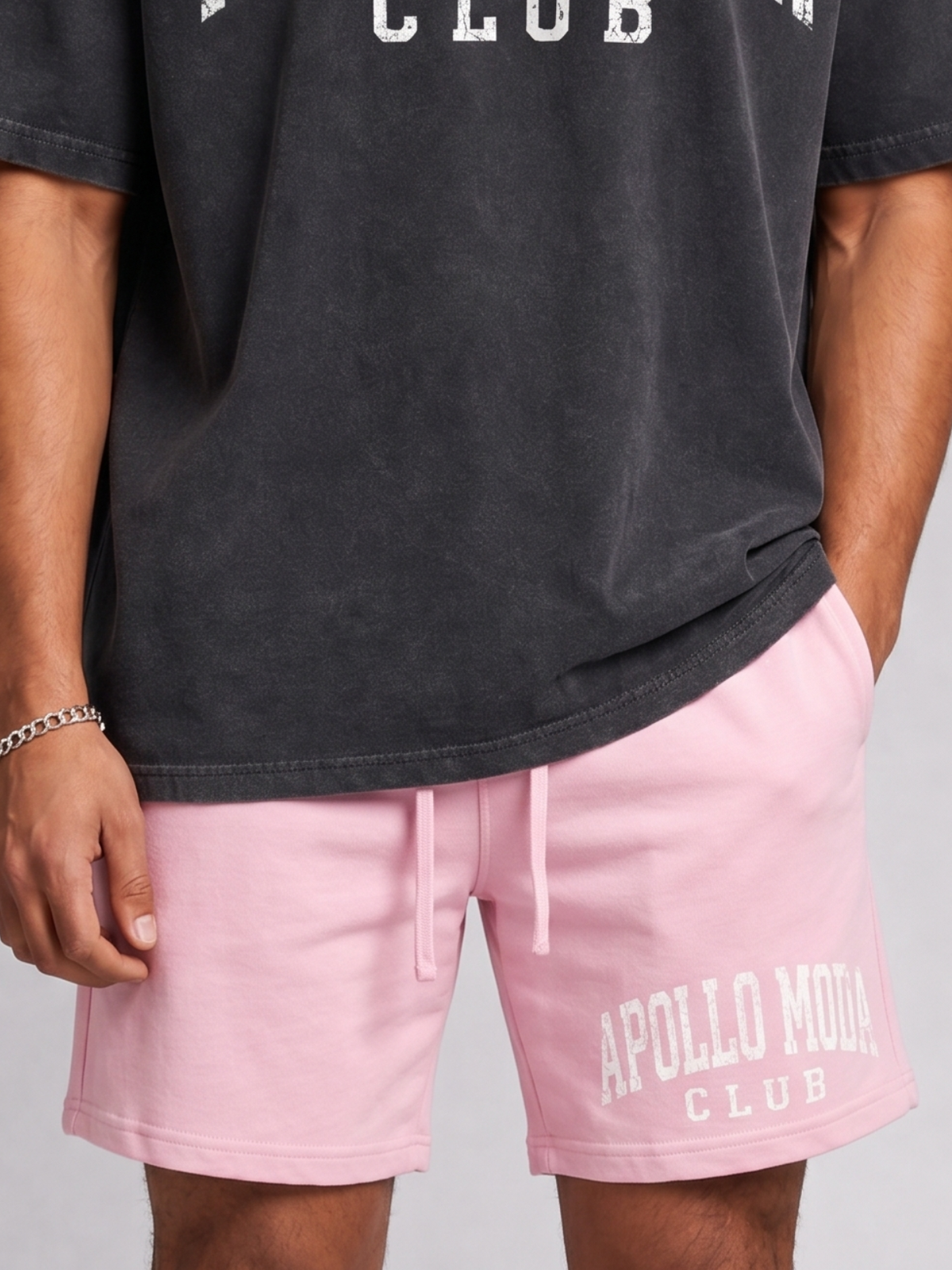 Apollo Moda  Club Collegiate Sweat Shorts – product view 4