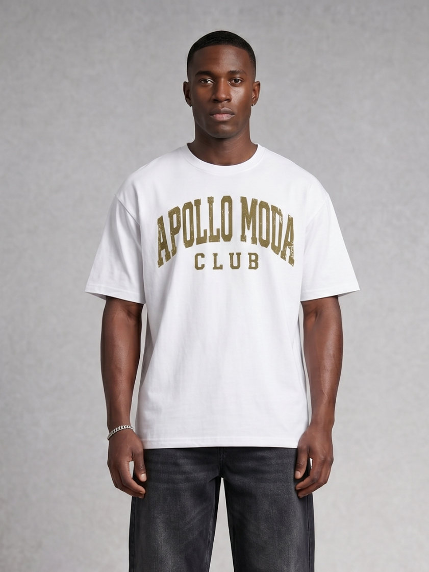 Apollo Moda  Club Gold Collegiate Oversized Tee – product view 3