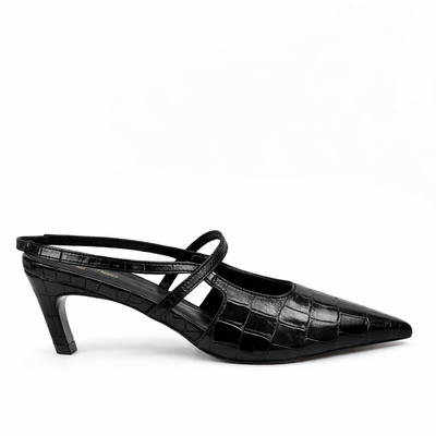 Connie Embossed Crocodile Heels