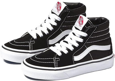 Vans UY Sk8 Hi VD5F6BT Trainers Kids' Sneakers — Black/White Leather High-Top