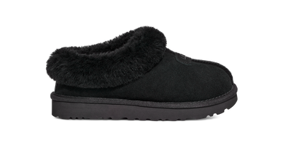 UGG Tazzette Womens Platform Slippers — Black Suede