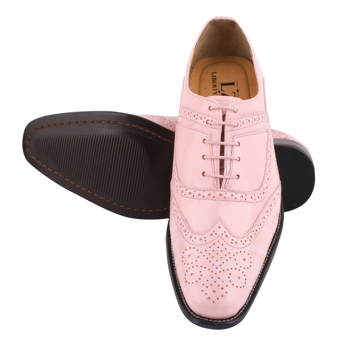 Liberty Zeno Dallas Genuine Leather Oxford Style Brogue Dress Shoes