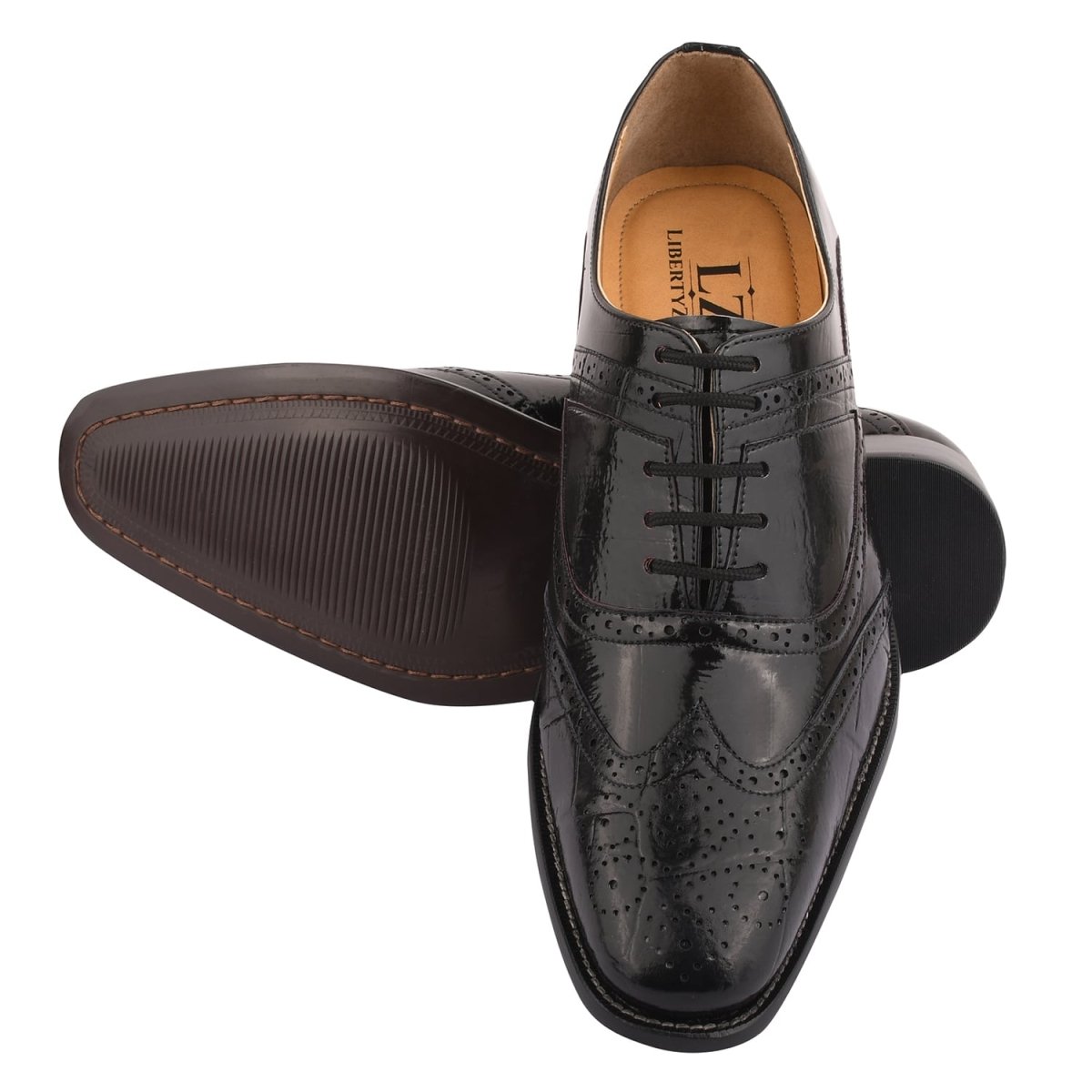 Liberty Zeno Dallas Genuine Leather Oxford Style Brogue Dress Shoes