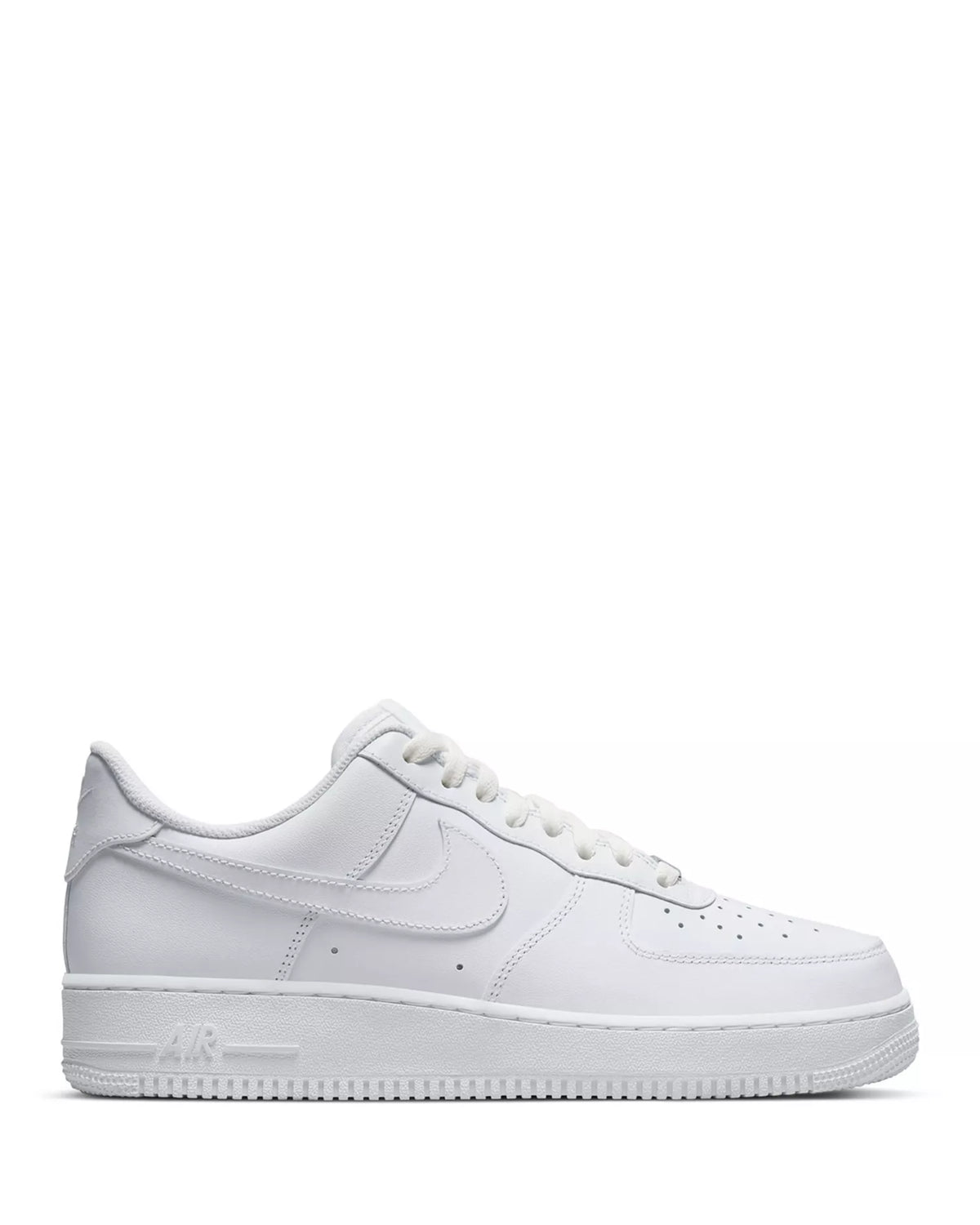Nike Air Force 1 '07 Men's Sneakers — White/White Leather Low-Top