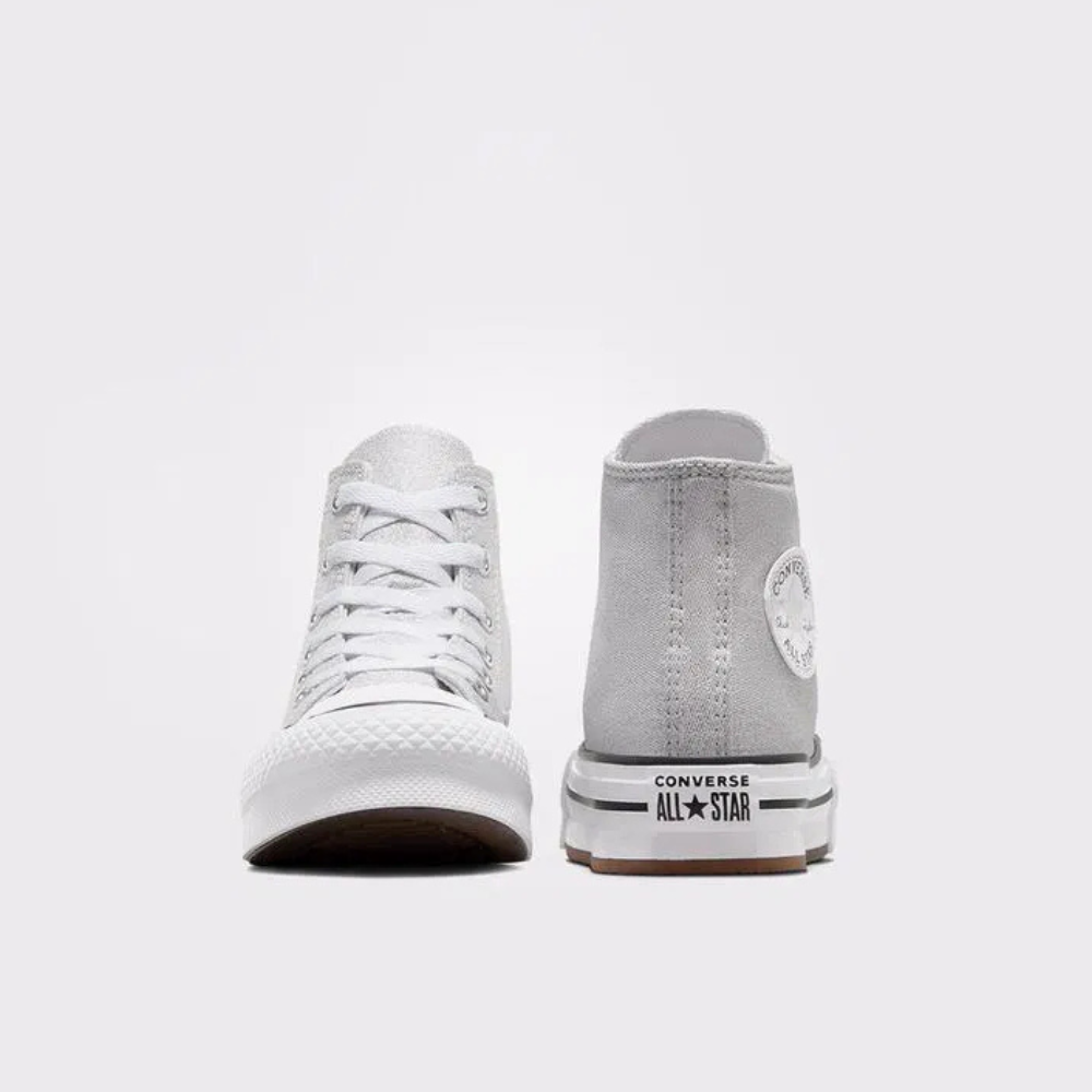 Converse Chuck Taylor All Star EVA Lift Kids' Sneakers — Gray/White