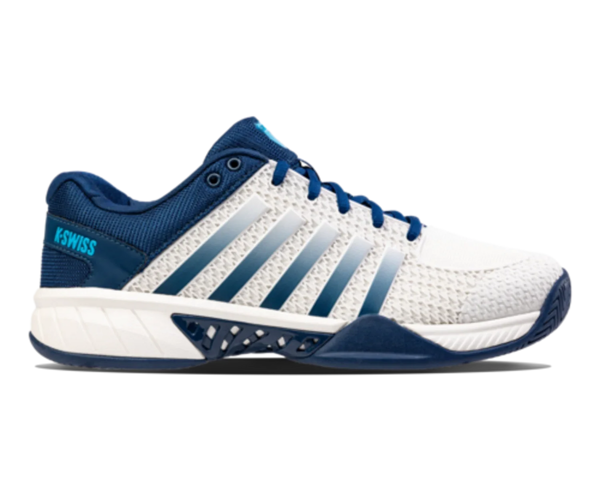 K-Swiss Express Light Pickleball Men's Court Shoes — Opal/Blanc de Blanc/Cyan