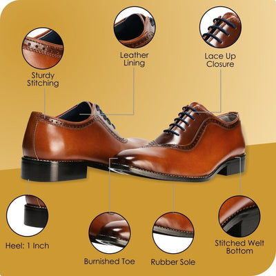 Liberty Zeno Debonair Genuine Leather Oxford Style Dress Shoes For Men