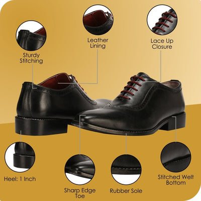 Liberty Zeno Debonair Genuine Leather Oxford Style Dress Shoes For Men