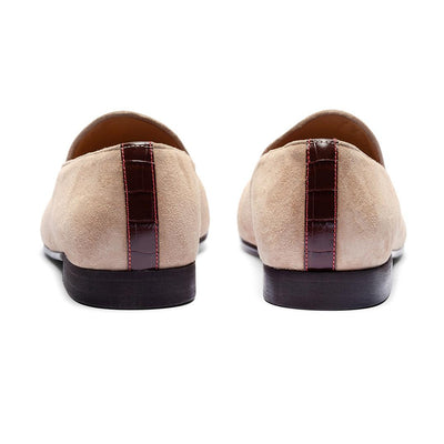 Del Toro Shoes Men's Sandstone Croc Milano Loafer