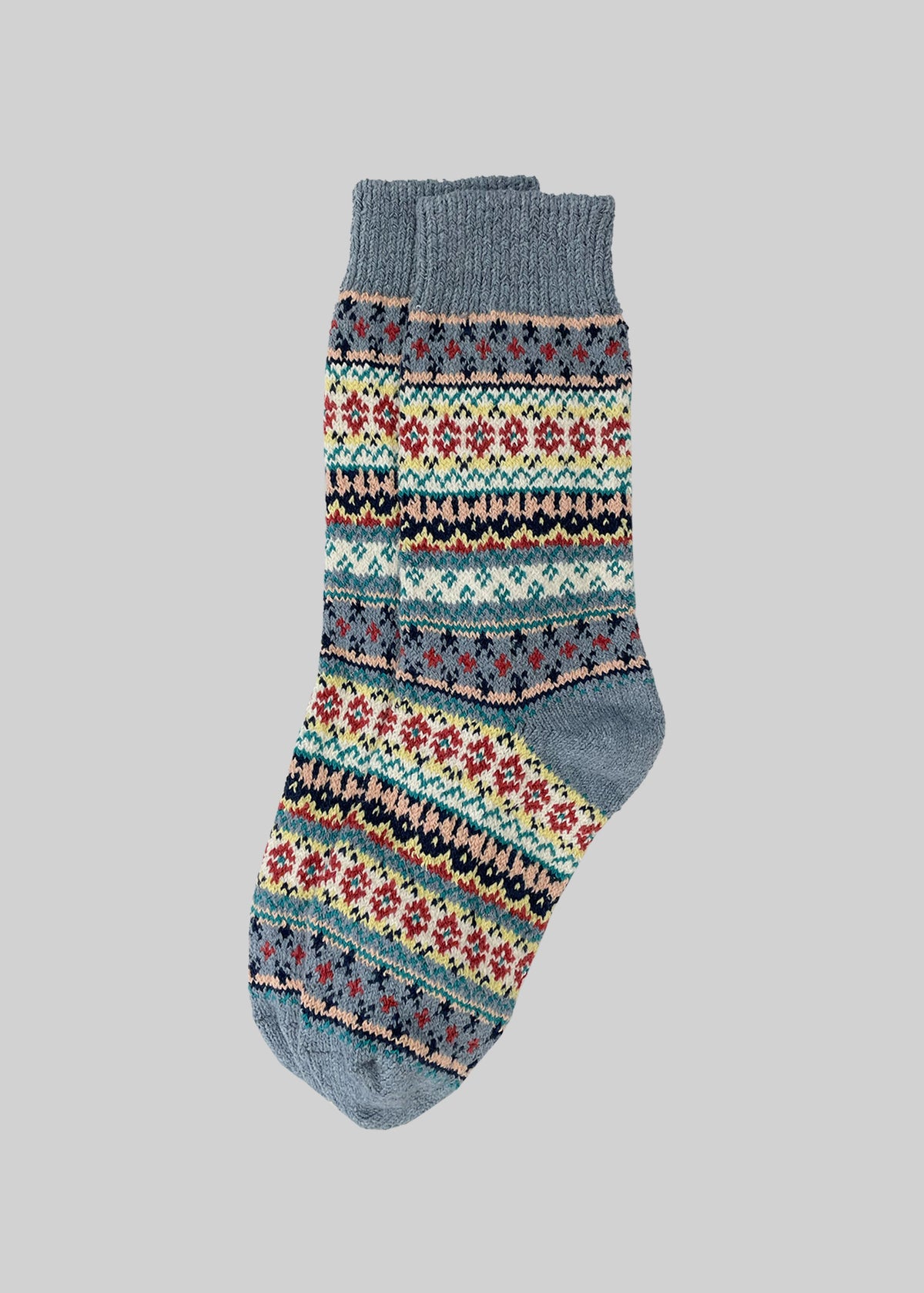 Cotton Fair Isle Sock