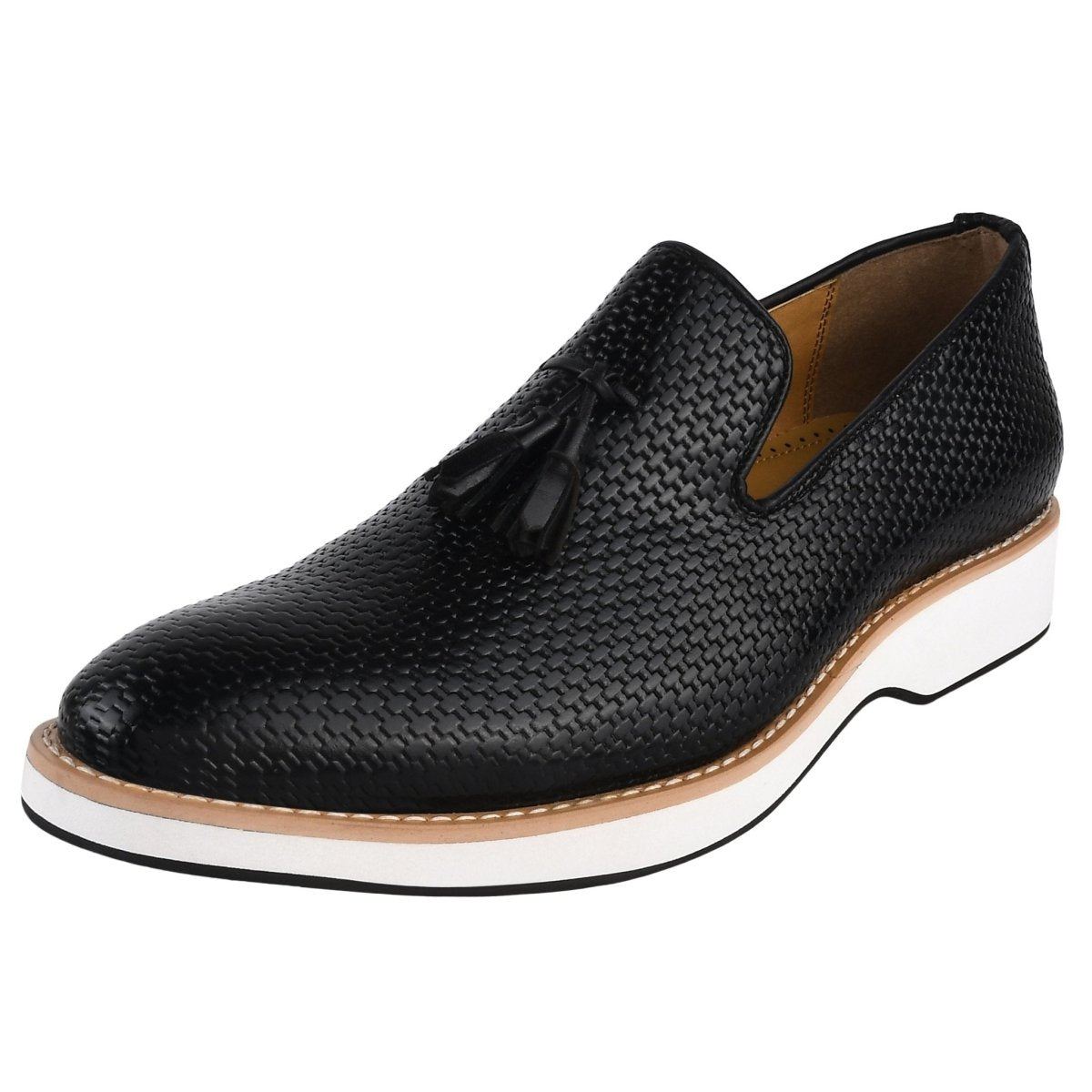 Liberty Zeno Denis Mens knitted Upper Eva Sole Tassel Loafers