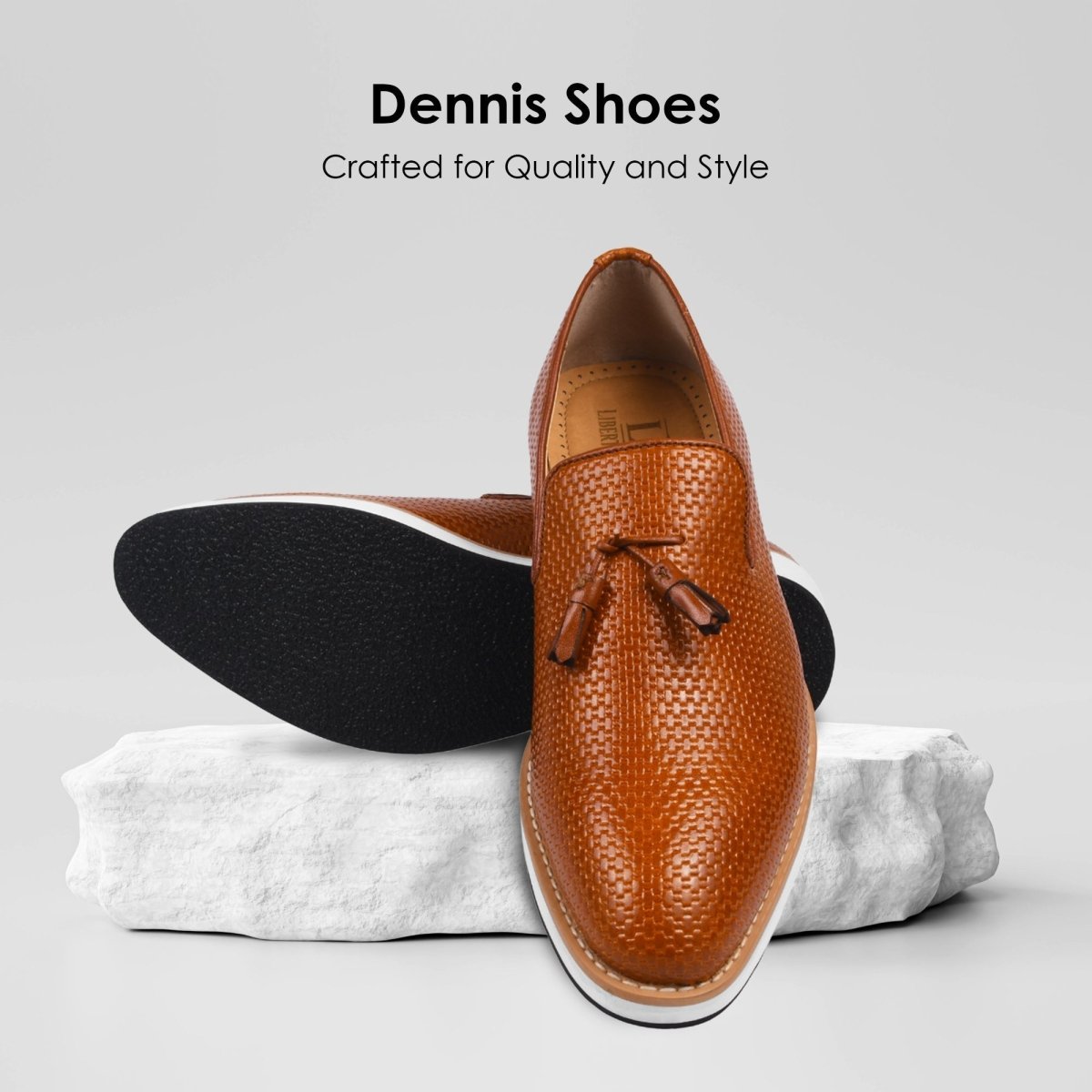 Liberty Zeno Denis Mens knitted Upper Eva Sole Tassel Loafers