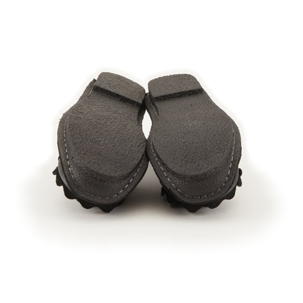 L'Artiste Dezi Black flats, pair, outsole view