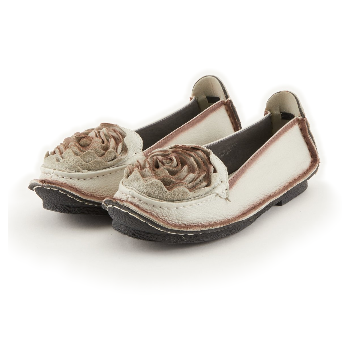L'Artiste Dezi Natural flats, pair, front three-quarter view