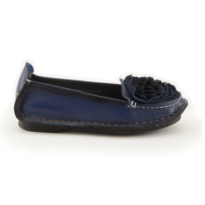 L'Artiste Dezi Navy flats, side view