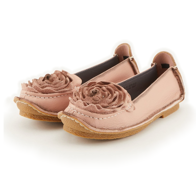 L'Artiste Dezi Pink flats, pair, front three-quarter view