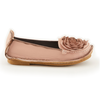 L'Artiste Dezi Pink flats, side view