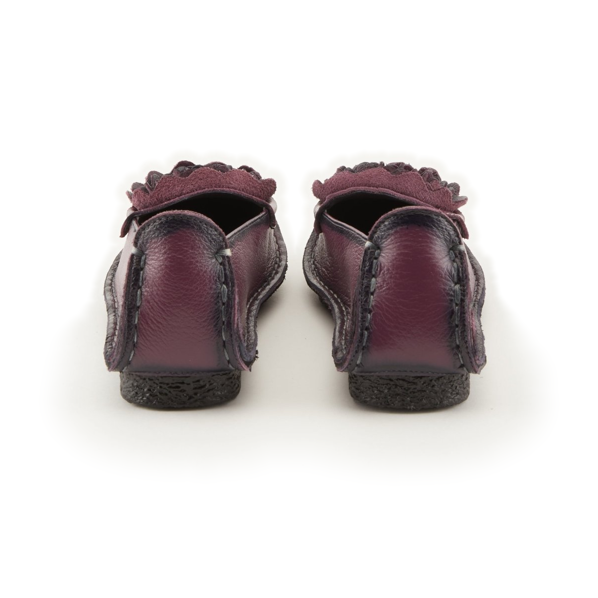 L'Artiste Dezi Purple flats, pair, rear view