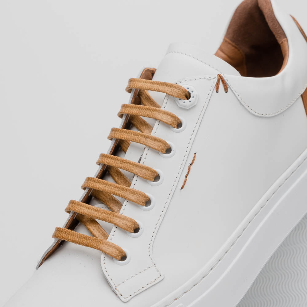 Zelli Italia Men's 65-229-WHT Diaz Rubberized Calfskin Sneaker White