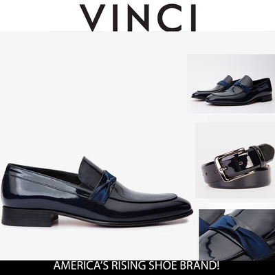 The Dodoma Navy Patent Leather Loafer Men Shoe