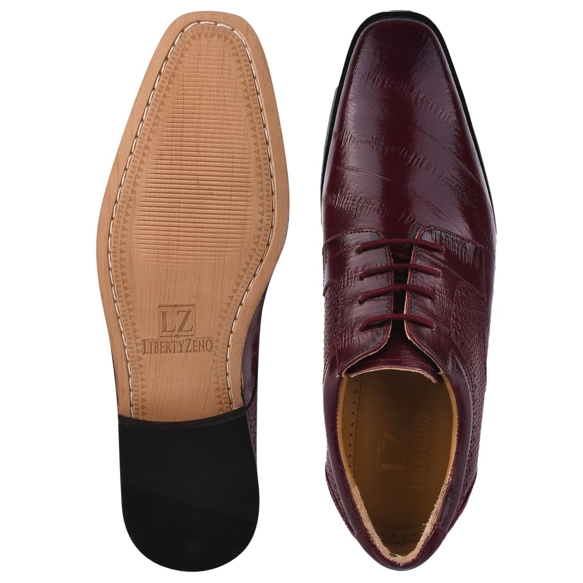 Liberty Zeno Donald Genuine Leather Oxford Style Tread Design Dress Shoes