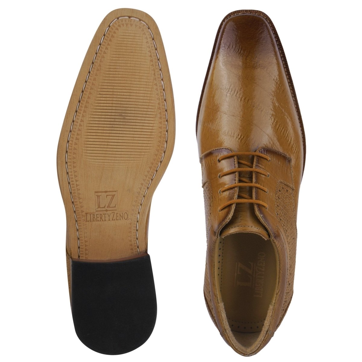 Liberty Zeno Donald Genuine Leather Oxford Style Tread Design Dress Shoes