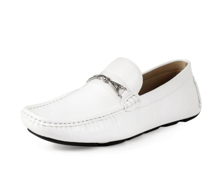 Amali Spear White Loafers — product view 1