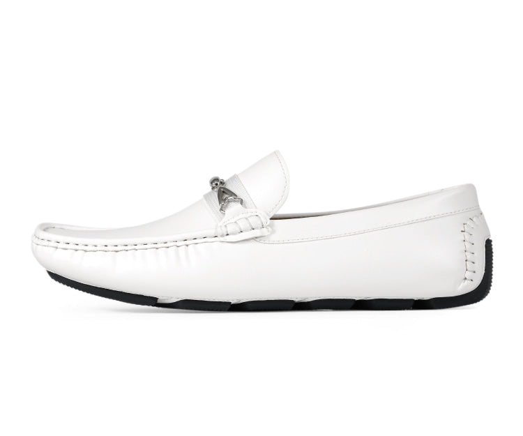 Amali Spear White Loafers — product view 2