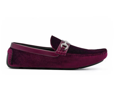 Amali Bling Burgundy Loafers — product view 2