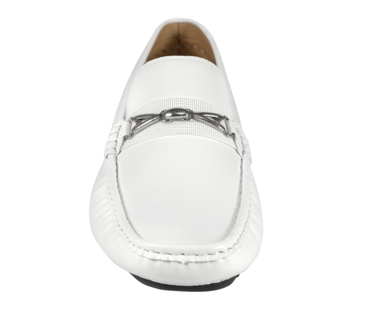 Amali Spear White Loafers — product view 4