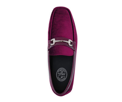 Amali Bling Burgundy Loafers — product view 3