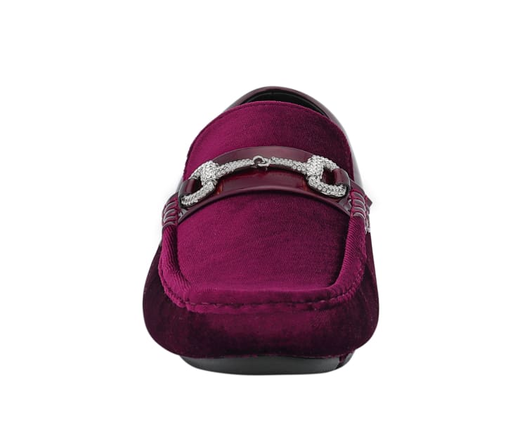 Amali Bling Burgundy Loafers — product view 5